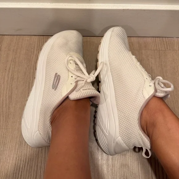 Skechers Women's Cream Sneakers - Picture 2 of 11